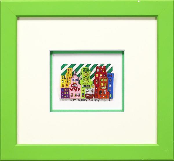 真作】【WISH】ジェームス・リジィ James Rizzi「NOT CLOUDY ALL DAY