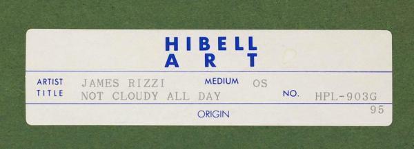 真作】【WISH】ジェームス・リジィ James Rizzi「NOT CLOUDY ALL DAY