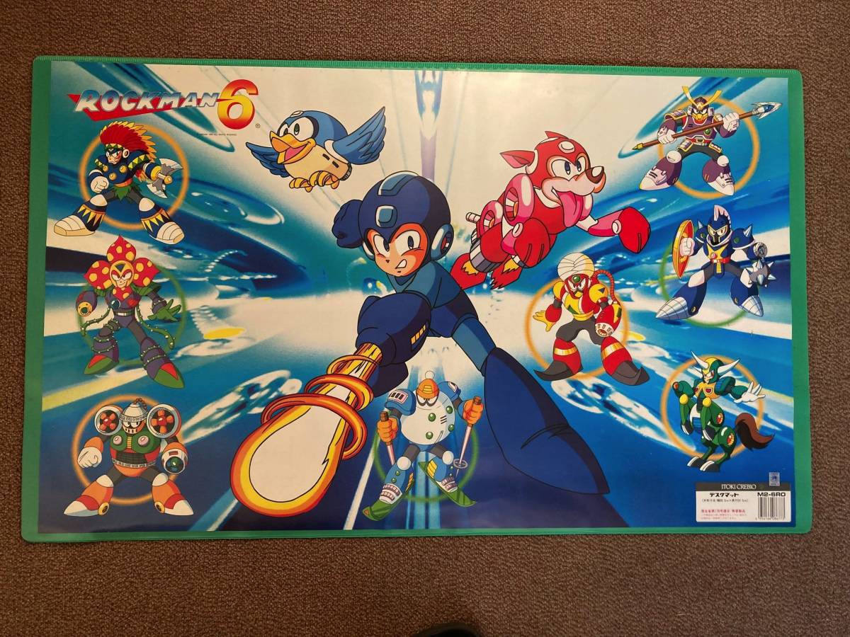 ロックマンエグゼ6 プレイマット　デスクマット ☆新品☆入手困難 ROCKMAN 6 ロックマン 6 デスクマット ITOKI CREBIO