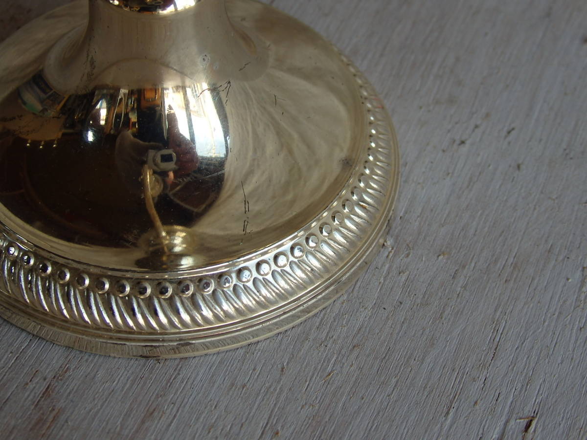 英国 イギリスアンティーク キャンドルスタンド 3灯 シルバープレート