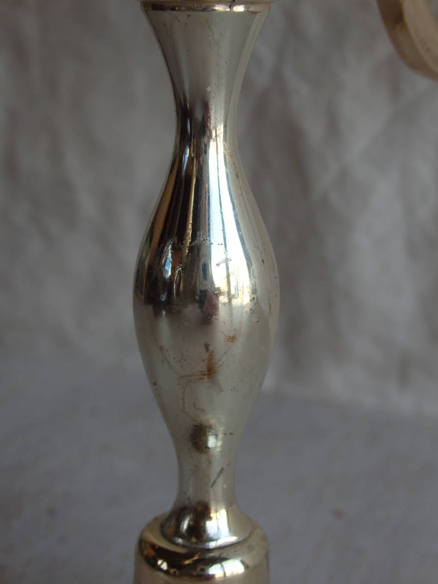 英国 イギリスアンティーク キャンドルスタンド 3灯 シルバープレート