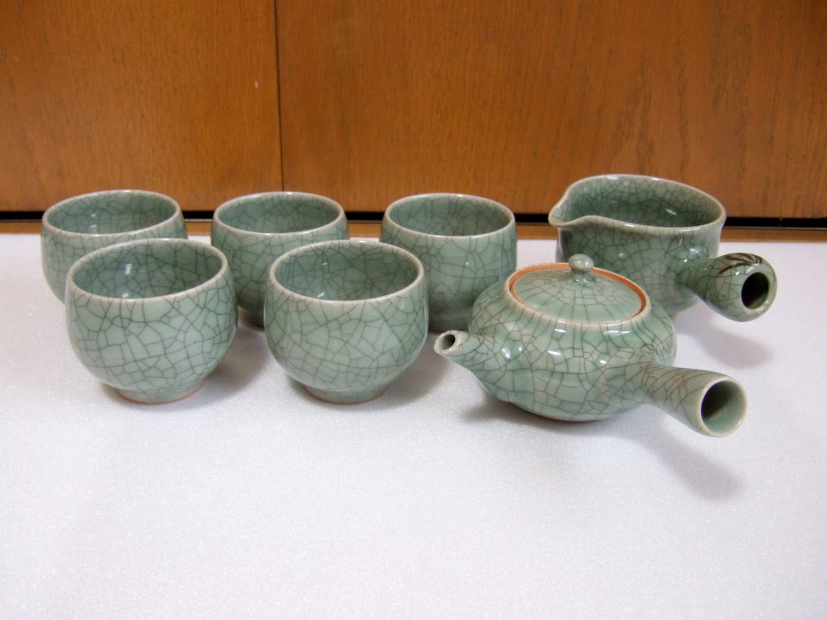 【激安大特価，高品質】 相馬焼 急須 湯冷まし 茶碗五客 茶器セット / 煎茶器 煎茶道具(茶器セット)｜売買されたオークション情報、yahooの商品情報をアーカイブ公開 - オークファン 茶器