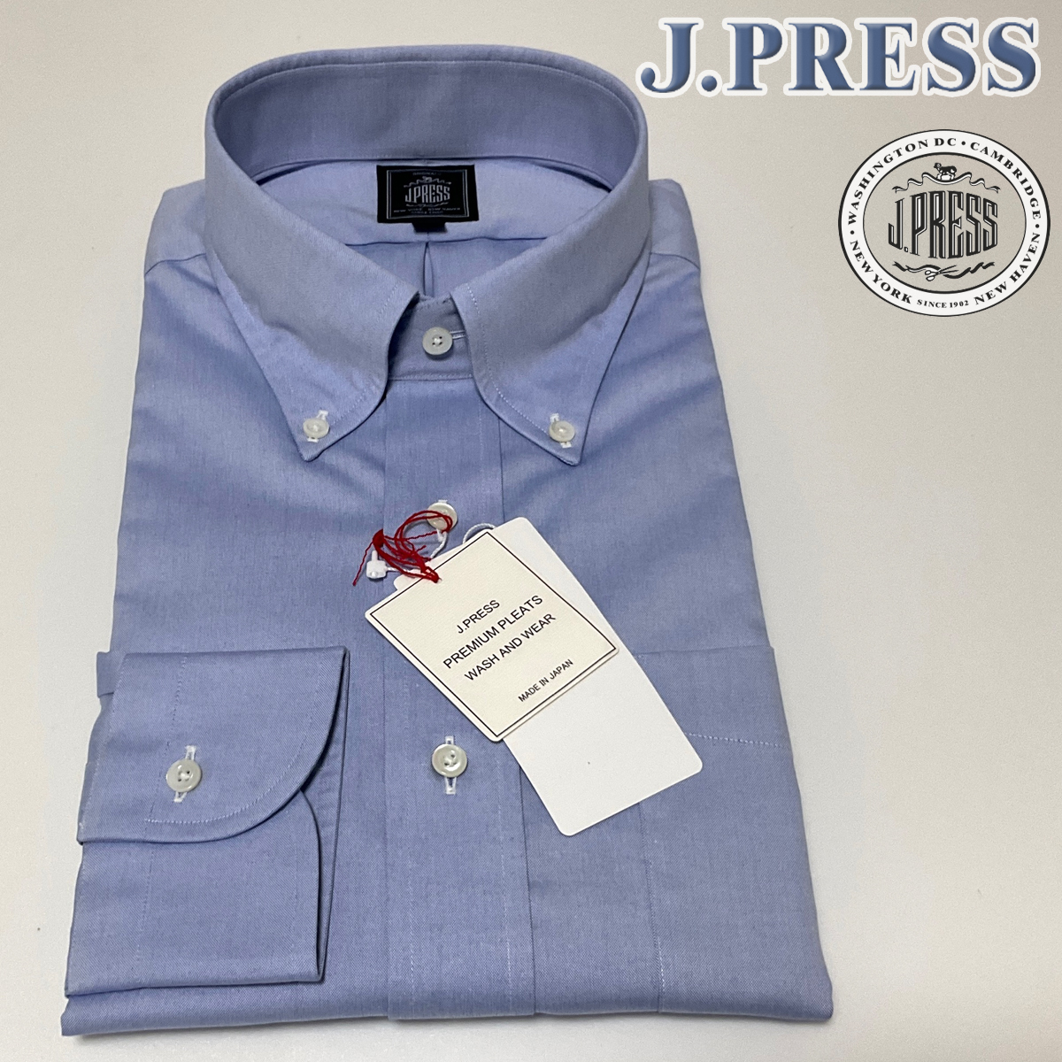 新作，限定SALE JP367L/41-85 定番 J.PRESS Jプレス PREMIUM PLEATS ピンオックス ボタンダウンシャツ オンワード樫山(Lサイズ)｜売買されたオークション情報、yahooの商品情報をアーカイブ公開 - オークファン ドレスシャツ、ワイシャツ