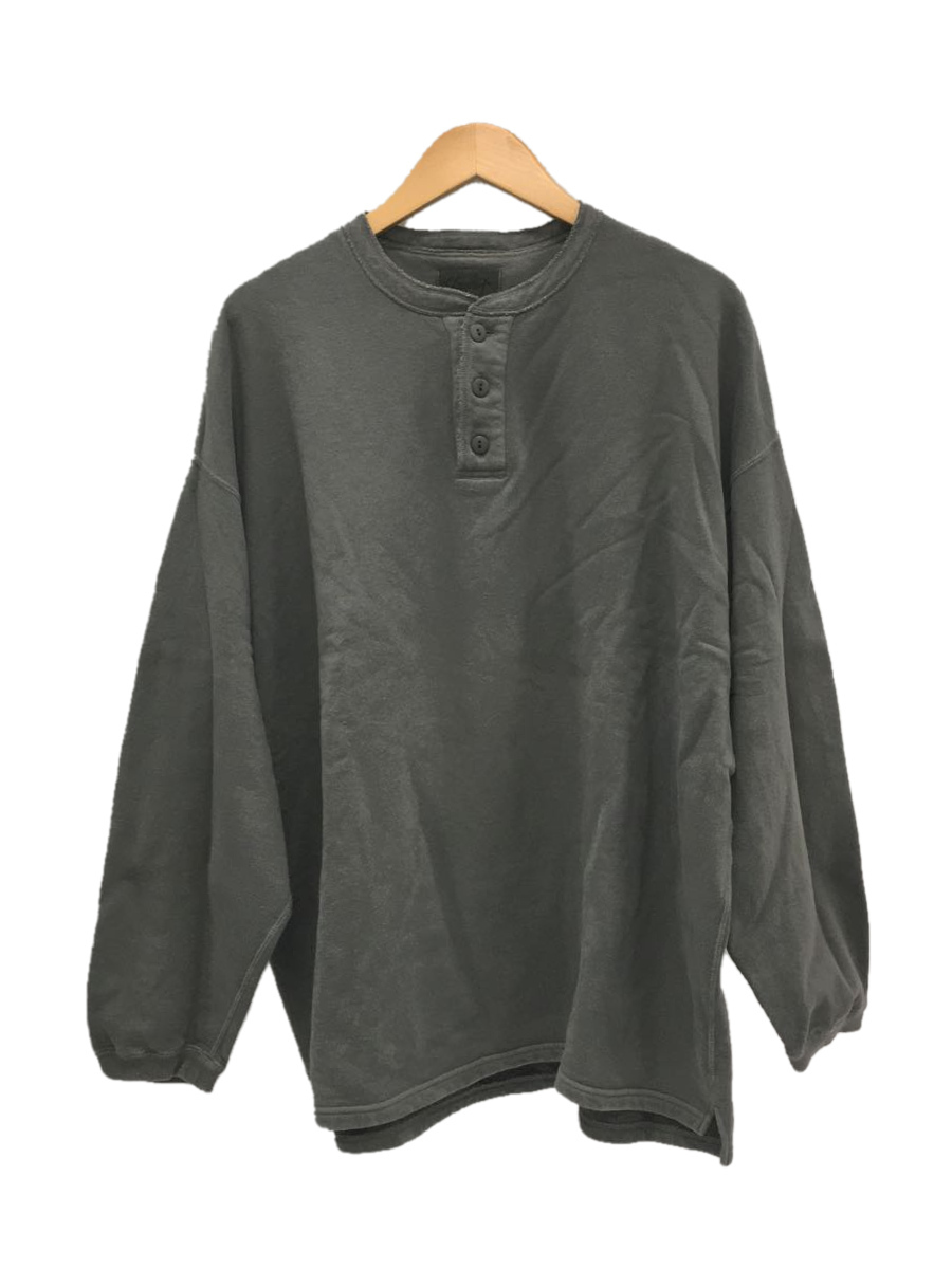 gourmet jeans◆HENLY SWEAT/GR-T 007/スウェット/3/コットン/GRY gourmet | HENRY Henley 007&frasl;スウェット&frasl;3&frasl;コットン&frasl;GRY Grey