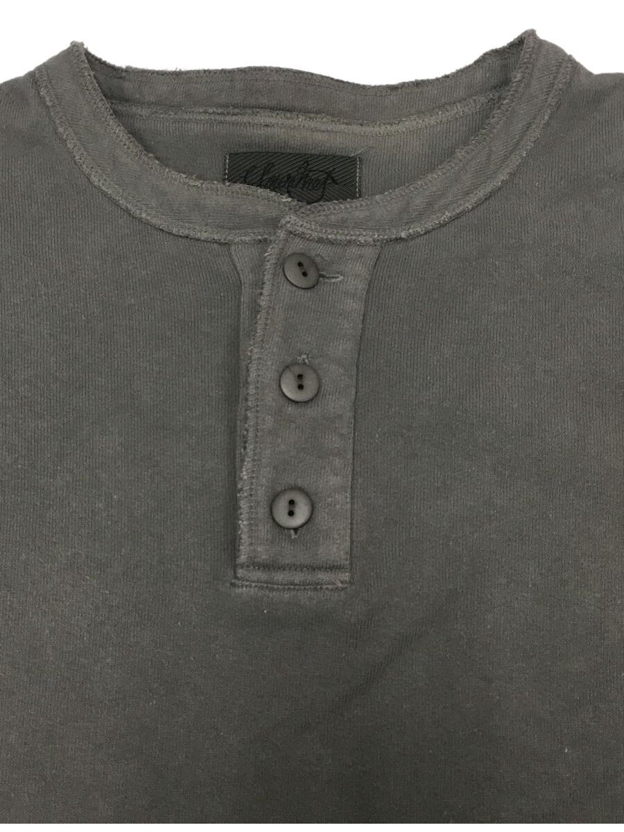 gourmet jeans◆HENLY SWEAT/GR-T 007/スウェット/3/コットン/GRY gourmet | HENRY Henley 007&frasl;スウェット&frasl;3&frasl;コットン&frasl;GRY Grey