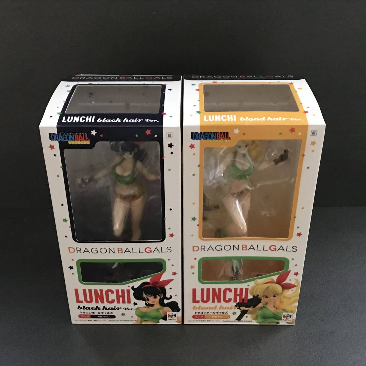 【訳あり】ドラゴンボールギャルズ ランチ 黒髪Ver. ブロンドVer.セットドラゴンボール フィギュア メガハウス2016