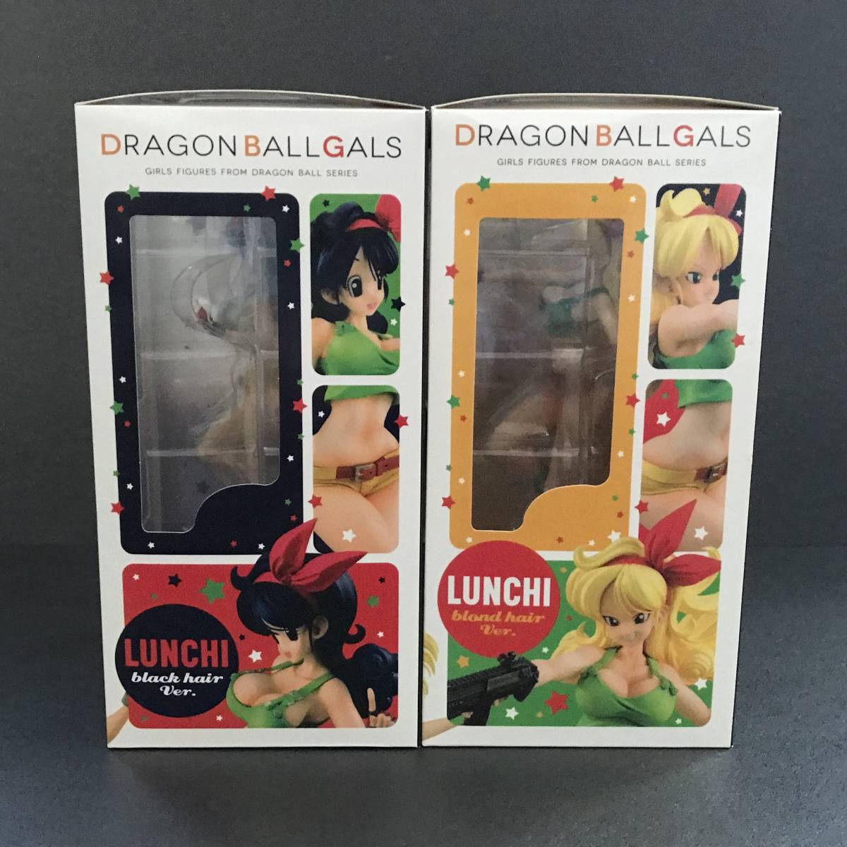 【訳あり】ドラゴンボールギャルズ ランチ 黒髪Ver. ブロンドVer.セットドラゴンボール フィギュア メガハウス2016