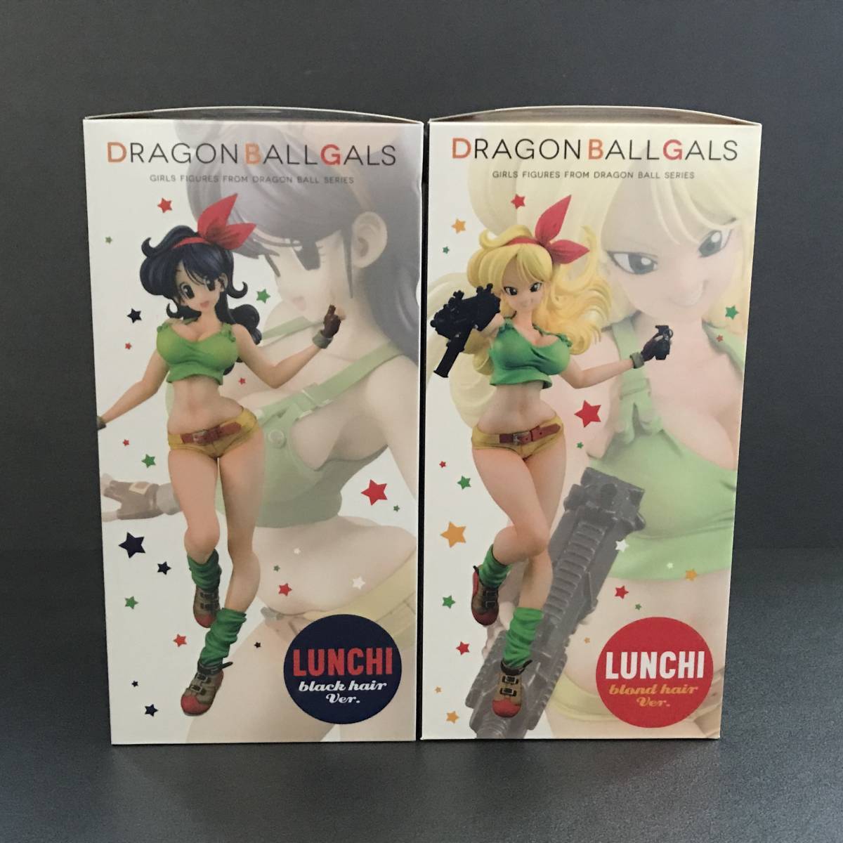 【訳あり】ドラゴンボールギャルズ ランチ 黒髪Ver. ブロンドVer.セットドラゴンボール フィギュア メガハウス2016