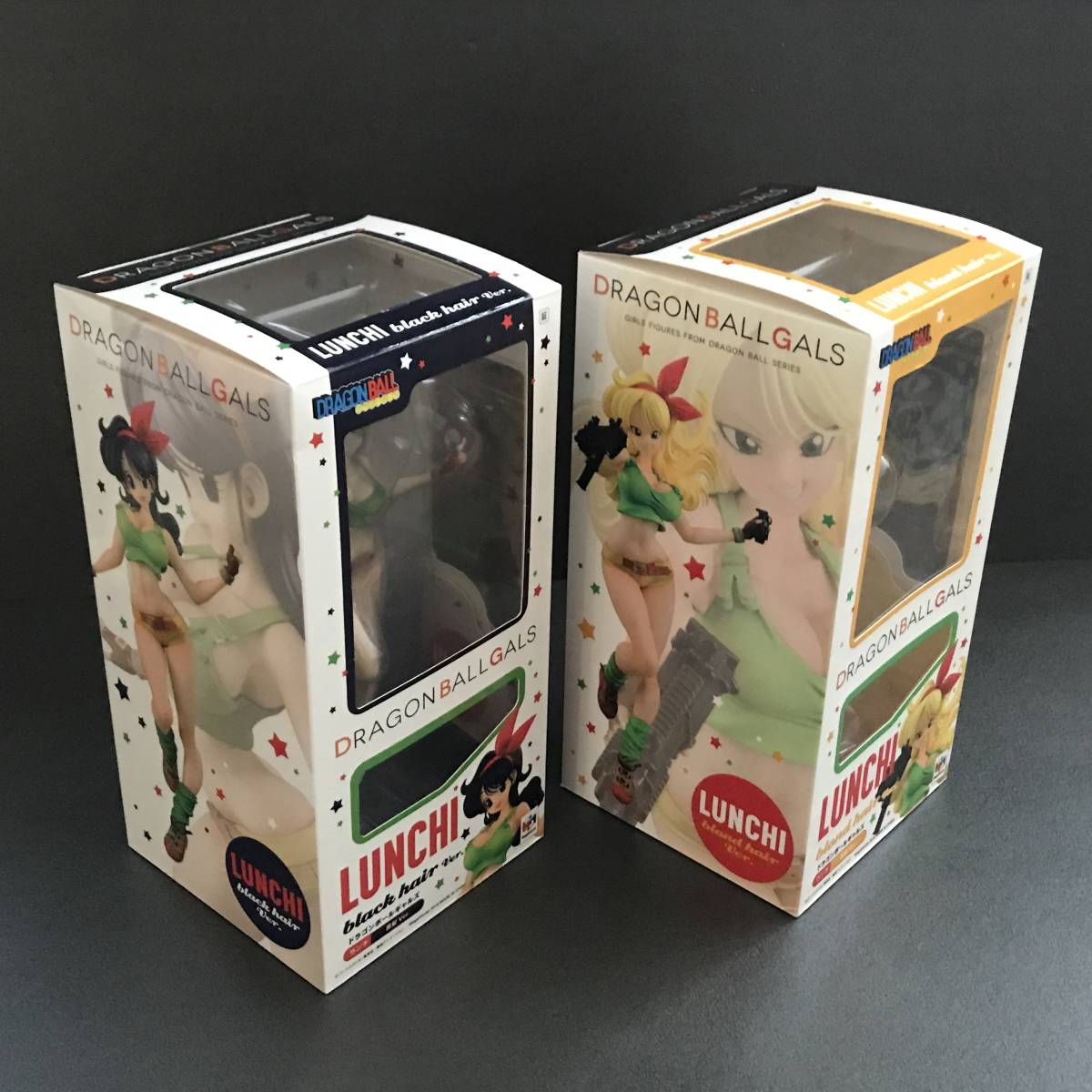 【訳あり】ドラゴンボールギャルズ ランチ 黒髪Ver. ブロンドVer.セットドラゴンボール フィギュア メガハウス2016