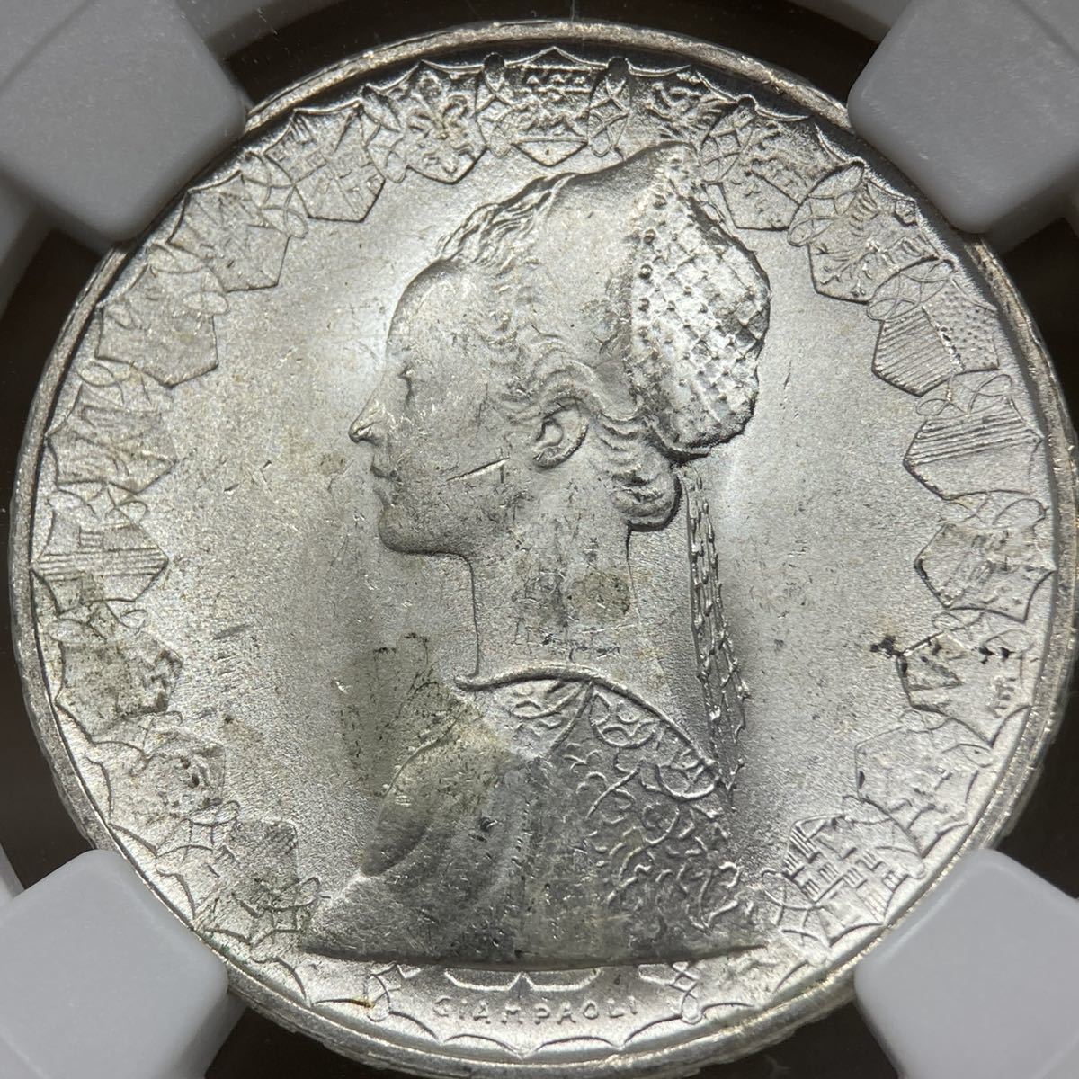 1966 イタリア 500リレ銀貨 NGC MS64 アンティーク コイン 【公式通販】