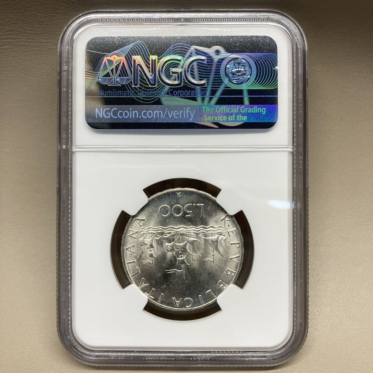 1966 イタリア 500リレ銀貨 NGC MS64 アンティーク コイン 【公式通販】
