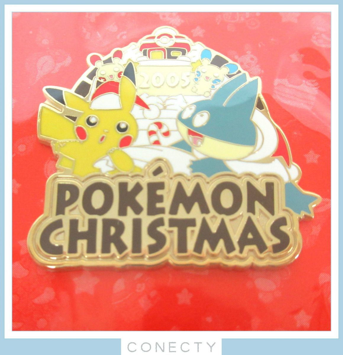 未開封】ポケモンセンター限定 ピンズ ピンバッジ クリスマス 2005 