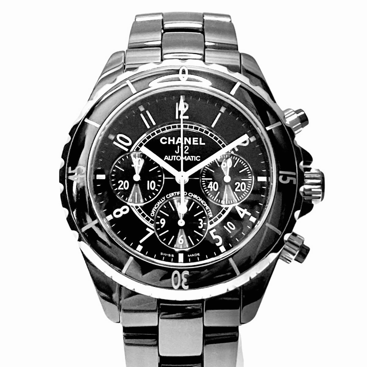 ◇赤字覚悟1円スタート売り切り◇本物◇美品◇CHANEL シャネル J12 クロノグラフ 41mm セラミック H0940 高年式 分解清掃済み_1