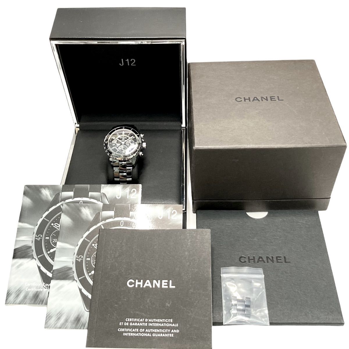 ◇赤字覚悟1円スタート売り切り◇本物◇美品◇CHANEL シャネル J12 クロノグラフ 41mm セラミック H0940 高年式 分解清掃済み_10