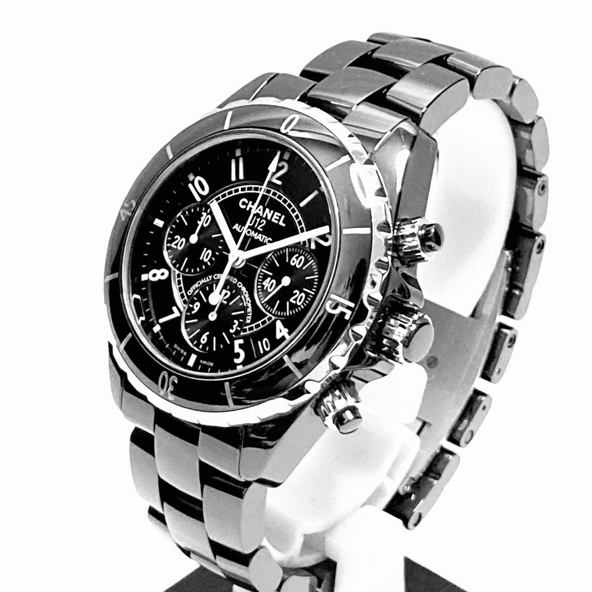 ◇赤字覚悟1円スタート売り切り◇本物◇美品◇CHANEL シャネル J12 クロノグラフ 41mm セラミック H0940 高年式 分解清掃済み_2