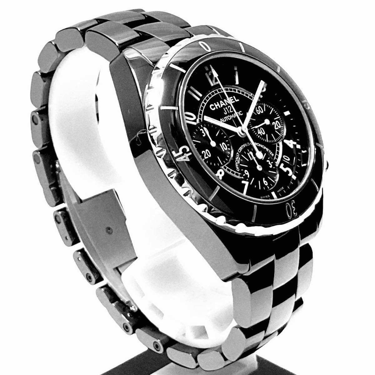 ◇赤字覚悟1円スタート売り切り◇本物◇美品◇CHANEL シャネル J12 クロノグラフ 41mm セラミック H0940 高年式 分解清掃済み_3