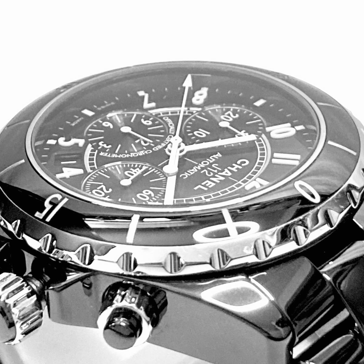 ◇赤字覚悟1円スタート売り切り◇本物◇美品◇CHANEL シャネル J12 クロノグラフ 41mm セラミック H0940 高年式 分解清掃済み_6