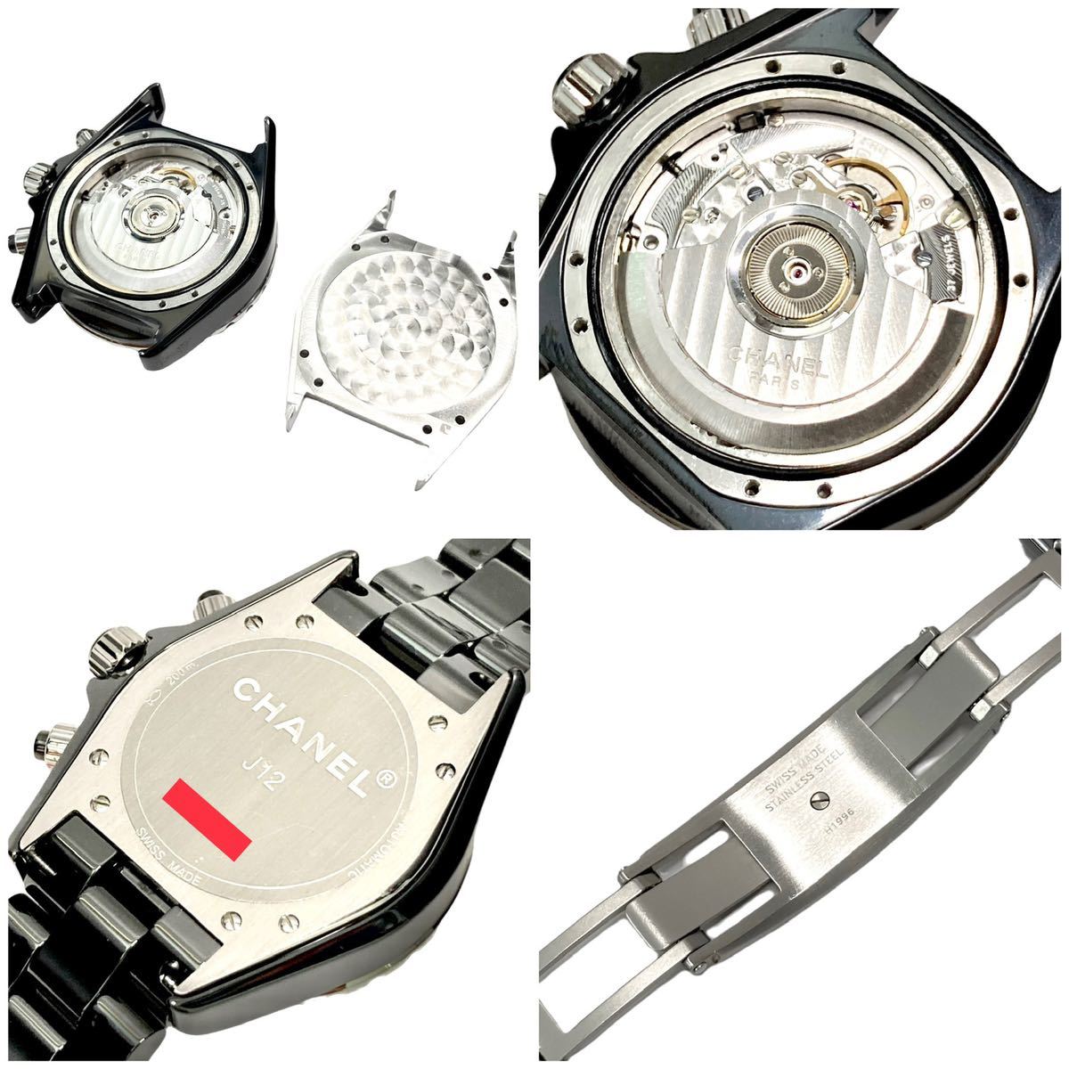 ◇赤字覚悟1円スタート売り切り◇本物◇美品◇CHANEL シャネル J12 クロノグラフ 41mm セラミック H0940 高年式 分解清掃済み_9