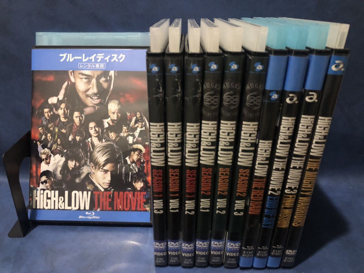 DVD Blu-ray HiGH&LOW THE MOVIE 1〜3&RED RAIN &ドラマ版 シーズン1&2