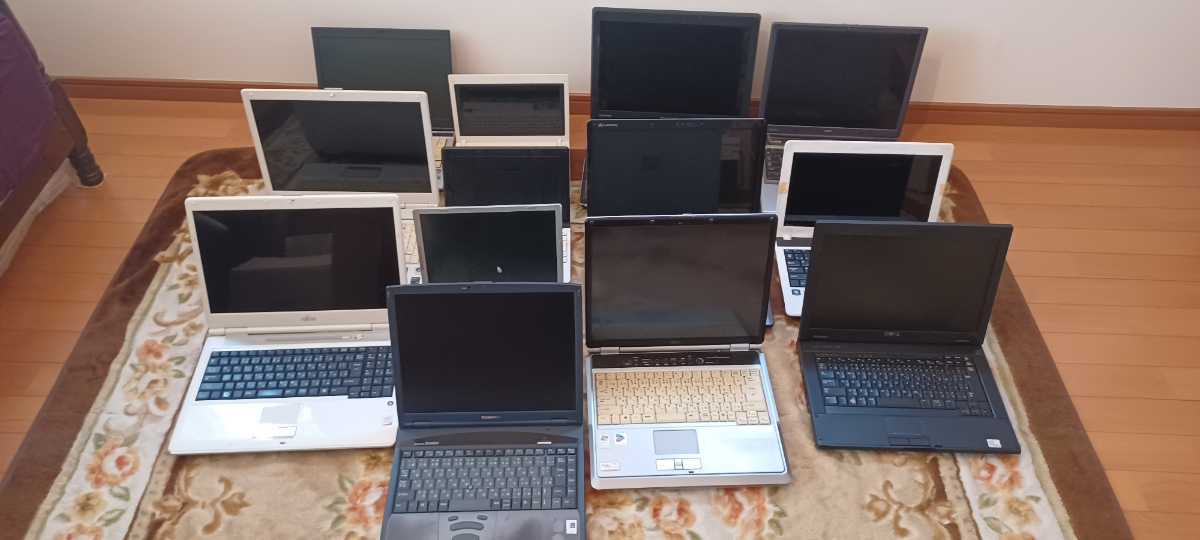 NEC DELL等まとめて13台 ジャンクノートパソコン 部品取りに(ノート 