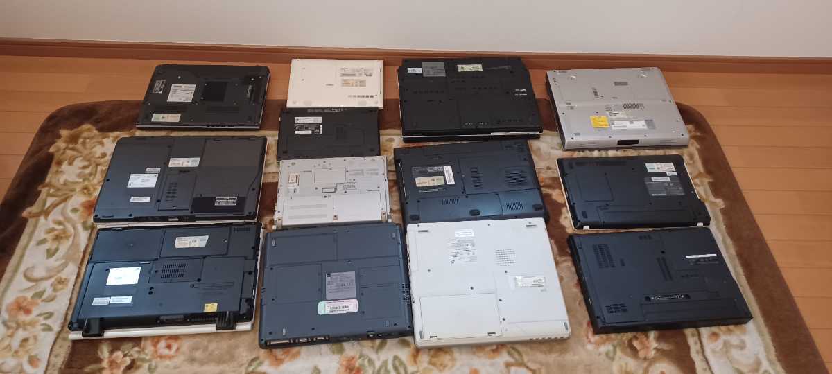 NEC DELL等まとめて13台 ジャンクノートパソコン 部品取りに(ノート 