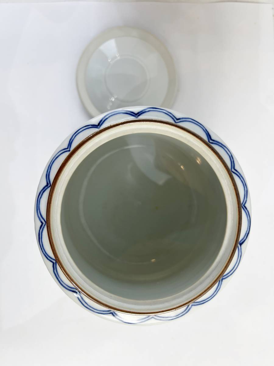 水指 京焼 道具 共箱 茶道具 染付 | 桶側の水指