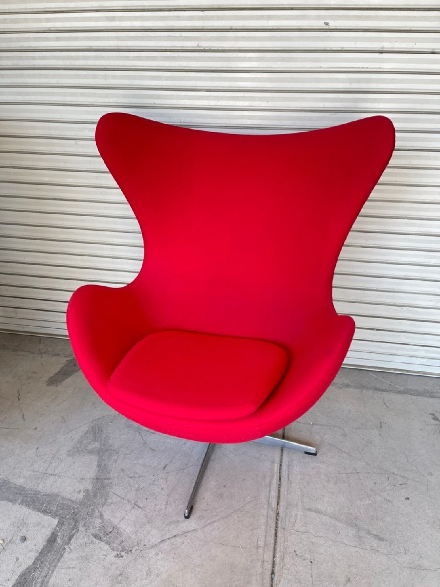 人気SALE，新作登場 NG090296 EGG エッグチェア フリッツハンセン FritzHansen アルネ ヤコブセン Arne Jacobsen ラウンジチェア 1人掛けソファ 赤(フリッツハンセン)｜売買されたオークション情報、yahooの商品情報をアー フリッツハンセン
