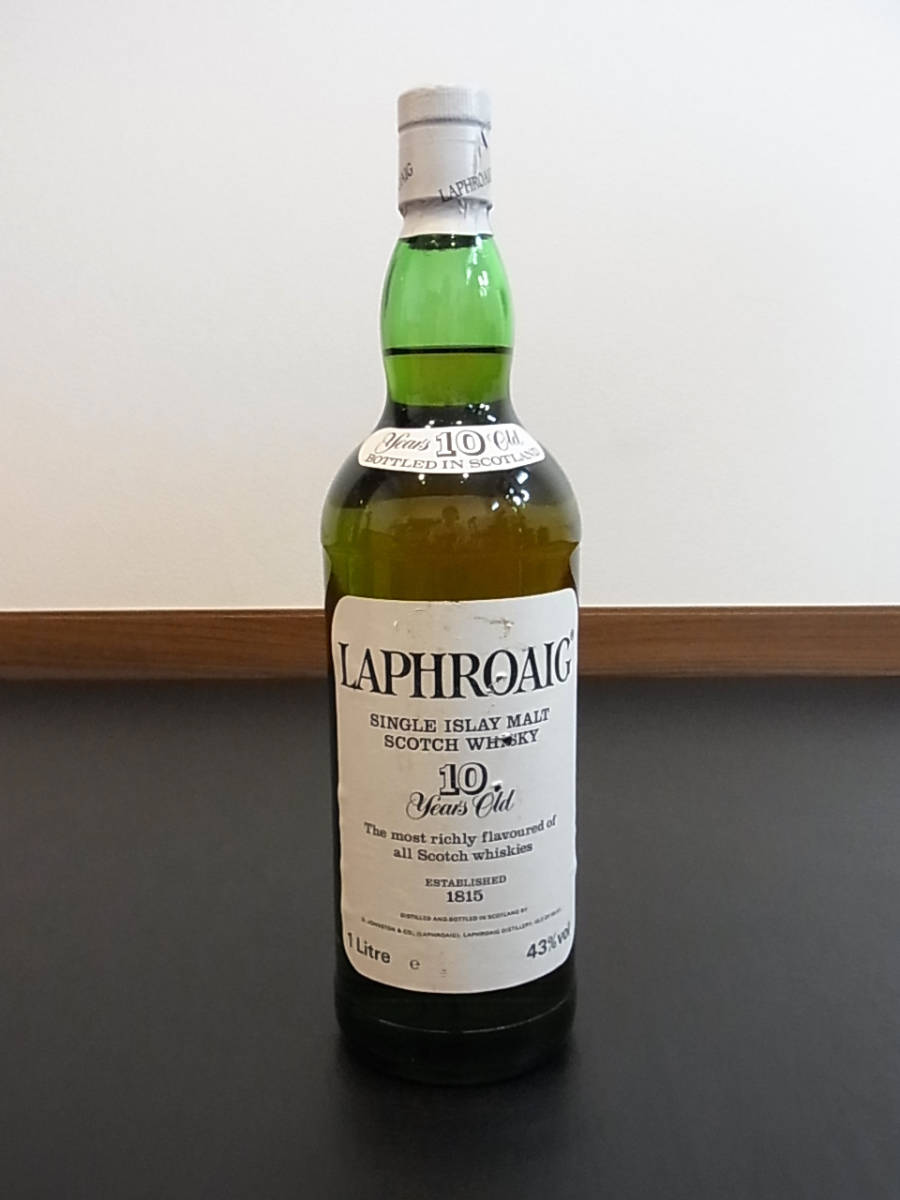 古酒 ラフロイグ LAPHROAIG 10年／1000ml 10年 ラフロイグ 旧ボトル