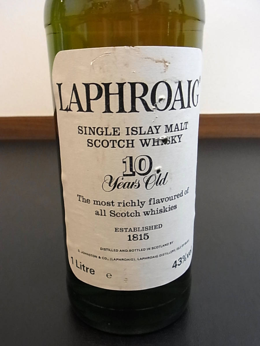 古酒 ラフロイグ LAPHROAIG 10年／1000ml 10年 ラフロイグ 旧ボトル