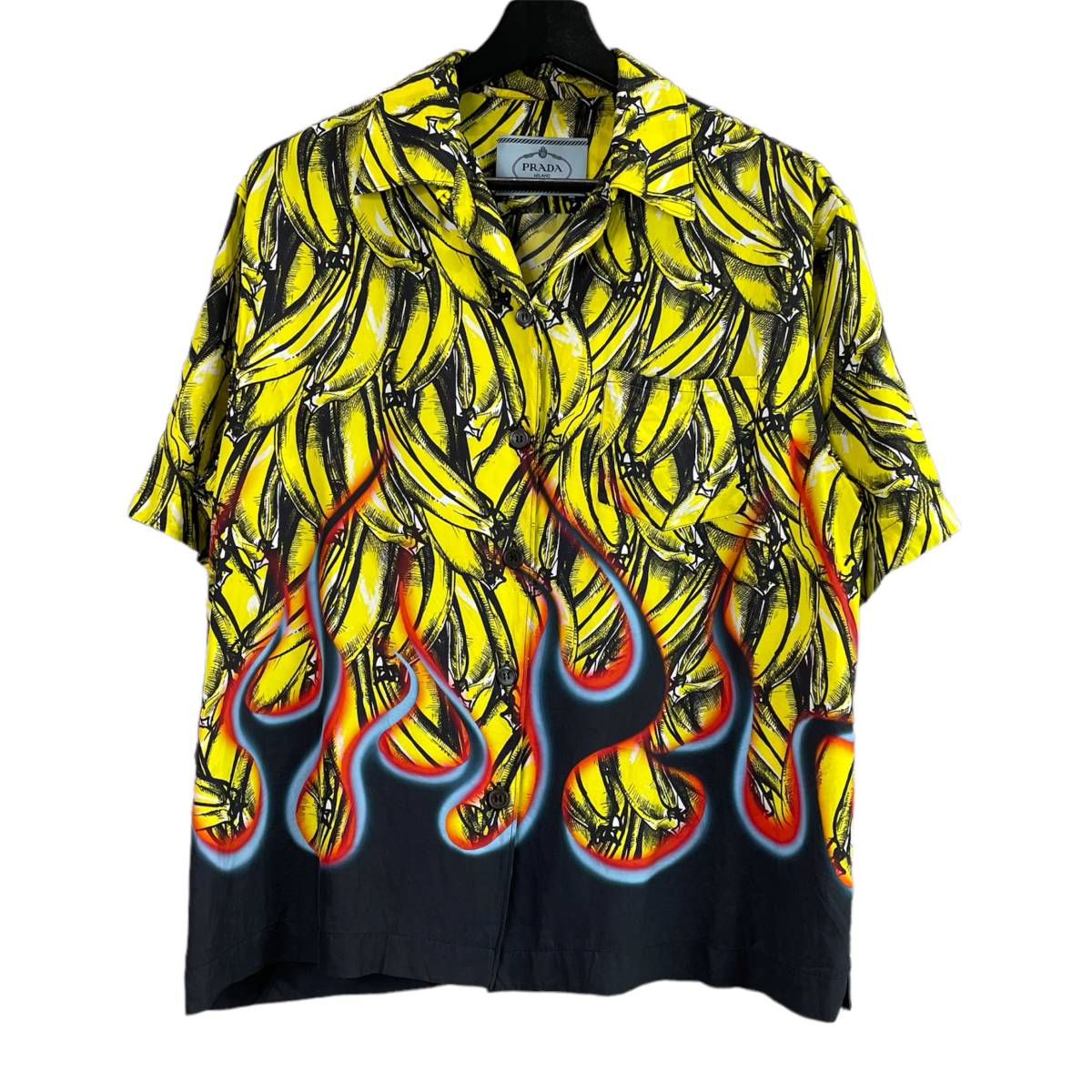 PRADA BANANA ALOHA SHIRT プラダ バナナ 開襟 アロハ シャツ 【公式通販】