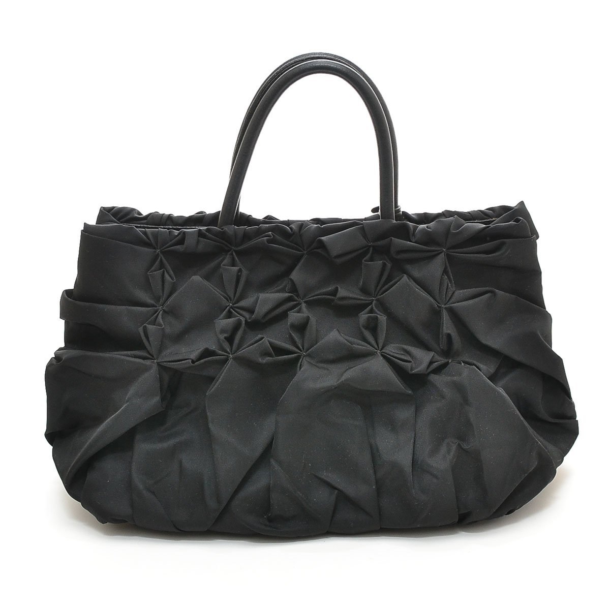 □393484 PRADA プラダ ナイロンギャザートートバッグ ハンドバッグ