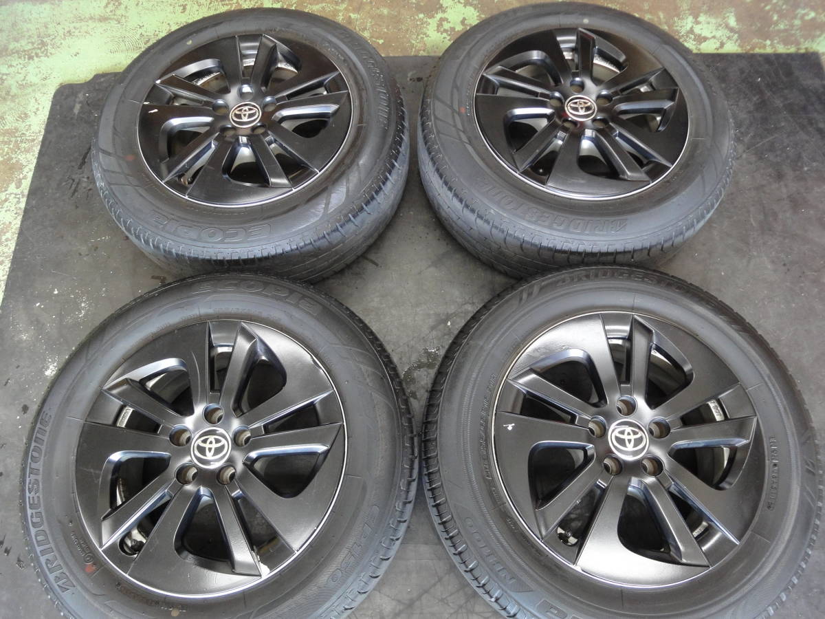 【新作登場，人気】 トヨタ 50プリウス純正 マットブラック 15インチ 6.5J IS40 100-5H 195/65R15オマケタイヤ付き プリウス カローラツーリング(ラジアルタイヤ)｜売買されたオークション情報、yahooの商品情報をアーカ 5穴