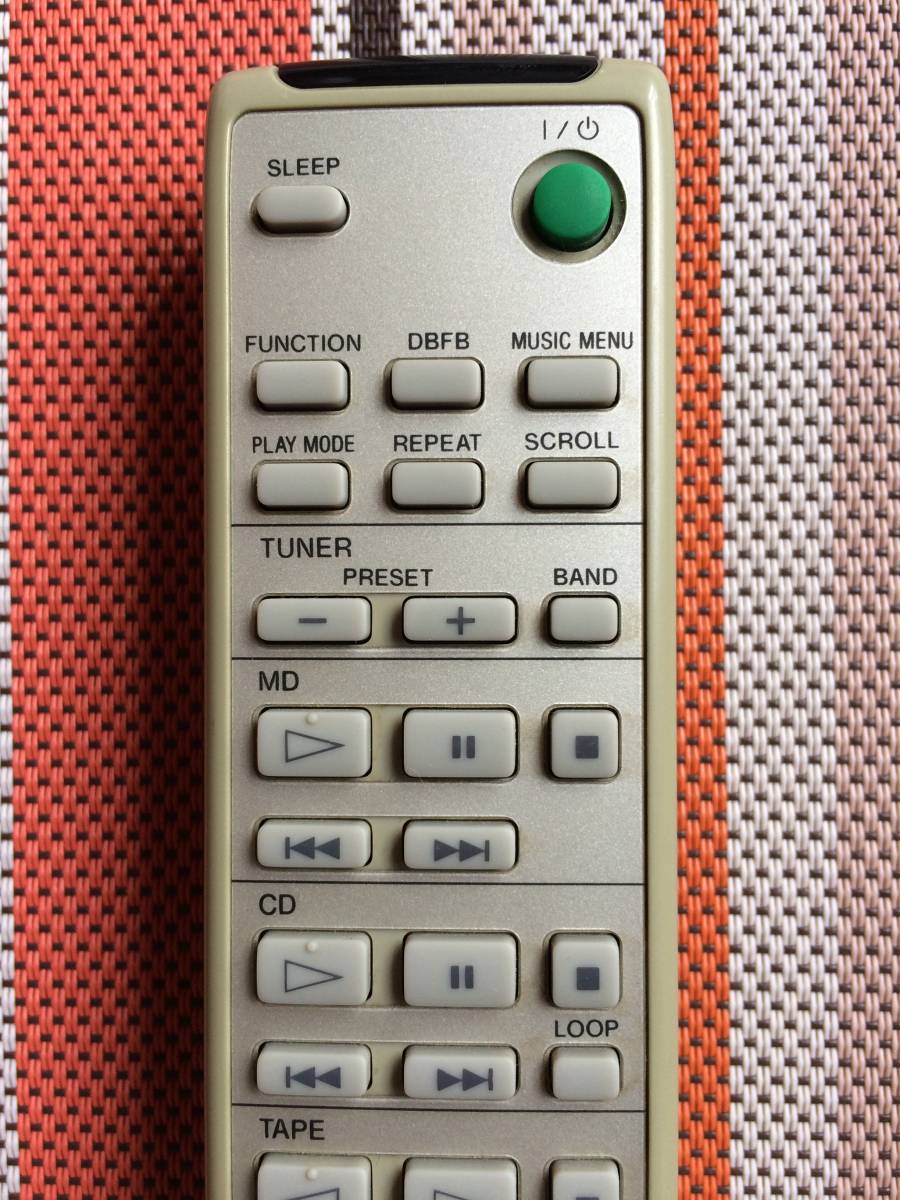 送料無料☆SONY☆ソニー☆純正☆オーディオ☆DHC-MD333 用リモコン☆RM