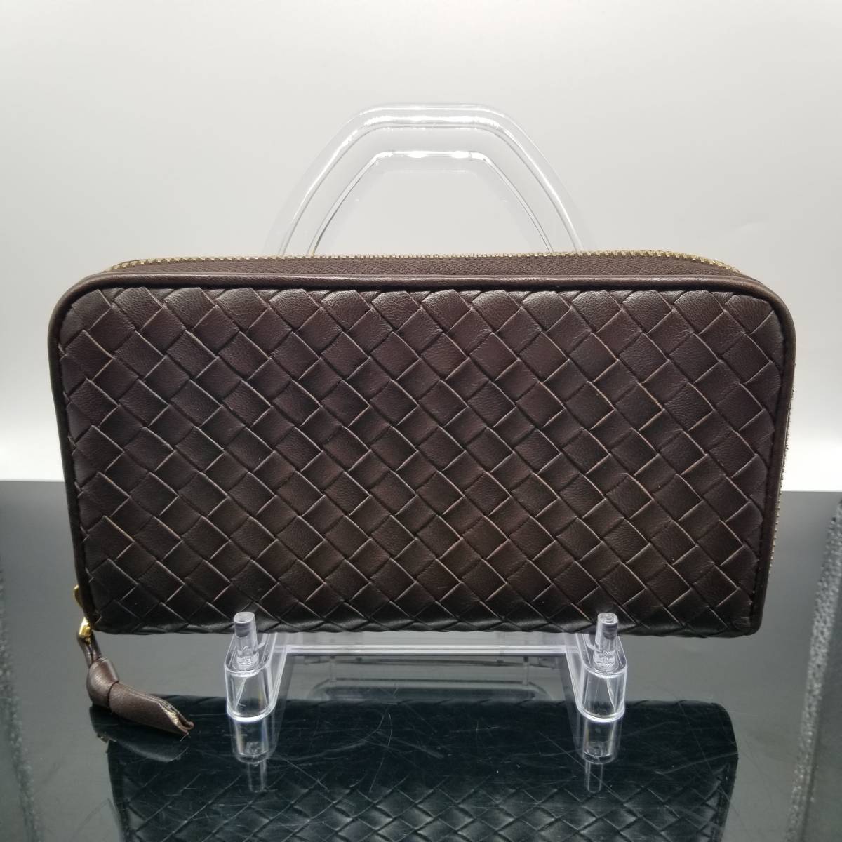 BOTTEGA VENETA ボッテガヴェネタ イントレチャート レザー ラウンド  