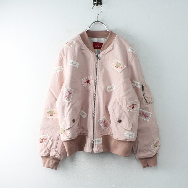 未使用 定価4.6万 2019AW PINK HOUSE ピンクハウス ネームワッペン使い 