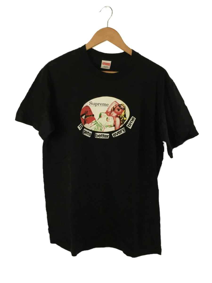  Supreme Tシャツ/M/コットン/ブラック/19SS/IT GETS BETTER EVERY TIME TEE(その他)｜売買されたオークション情報、yahooの商品情報をアーカイブ公開 - オークファン Mサイズ