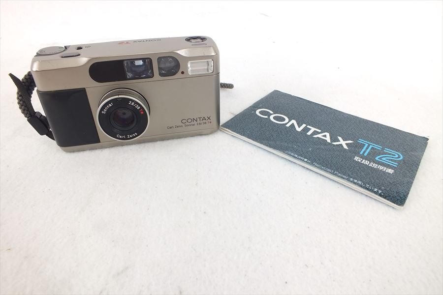 ◇ CONTAX コンタックス T2 コンパクトカメラ 取扱説明書有り 中古