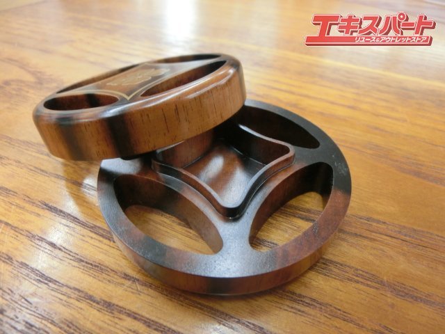 黒柿 七宝香合 蒔絵師 岡本康伸 作 香合 茶道具 懐石道具 共箱 栞