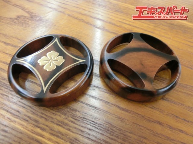 黒柿 七宝香合 蒔絵師 岡本康伸 作 香合 茶道具 懐石道具 共箱 栞