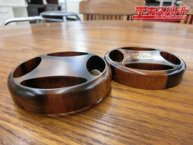 黒柿 七宝香合 蒔絵師 岡本康伸 作 香合 茶道具 懐石道具 共箱 栞