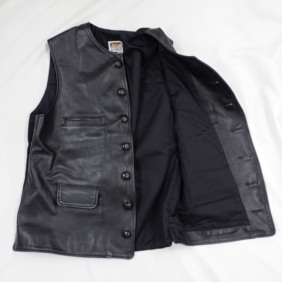 AERO LEATHER/エアロレザー シャクルトン ベスト 44/メンズLL相当 