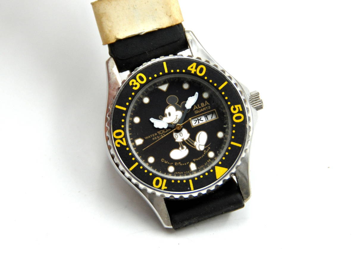 アルバ ミッキーマウス ダイバータイプ デットストック品 ALBA SEIKO
