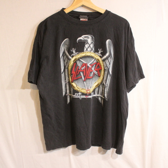 【人気セール，豊富な】 X228 2005年製ビンテージ ARTIMONDE スレイヤー SLAYER ロックTシャツ 00s 表記Lサイズ 黒 ブラック アメカジ バンドT ストリート 90s 80s(Tシャツ)｜売買されたオークション情報、yahooの商品情報をアー Tシャツ