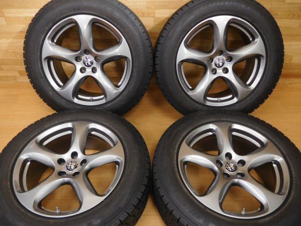 12-742◇美品!!☆アルファロメオ ステルヴィオ純正☆18in8J+34 110-