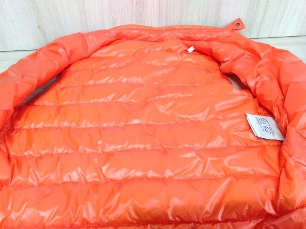 タグあり】 MONCLER モンクレール ダウンベスト オレンジ SIZE:3 L