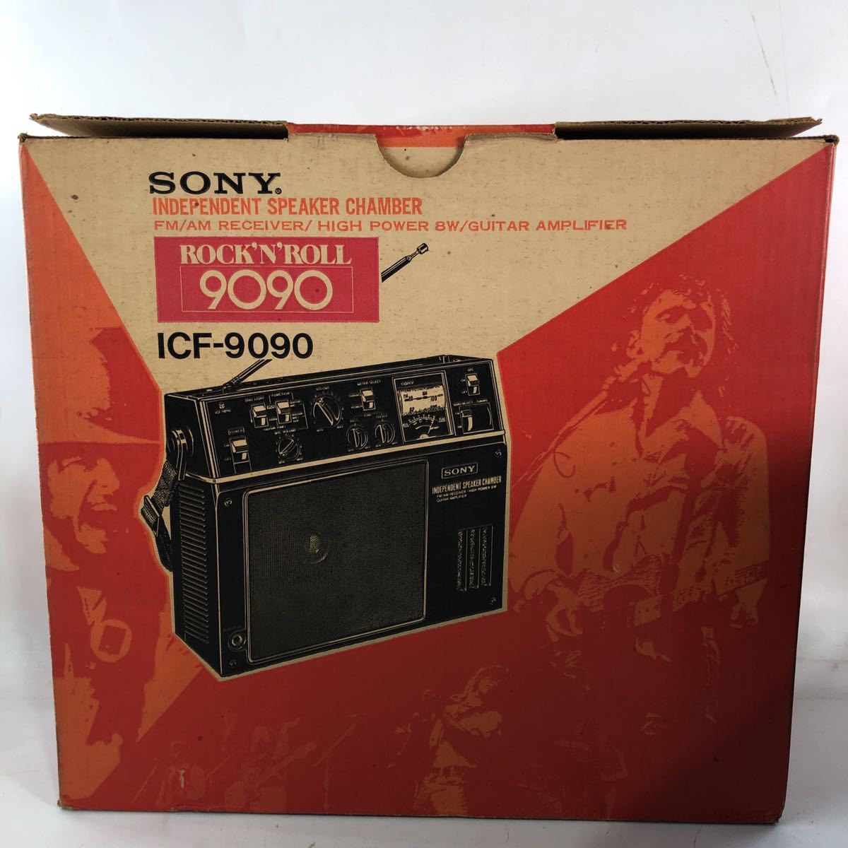 Y04遠/ 新品 SONY ハイパワー8W ギターアンプ ソニー FM/AMレシーバー 