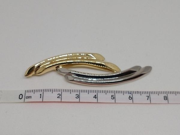 ゴールドK18 ホワイトゴールドK18WG コンビ マグネットネックレス