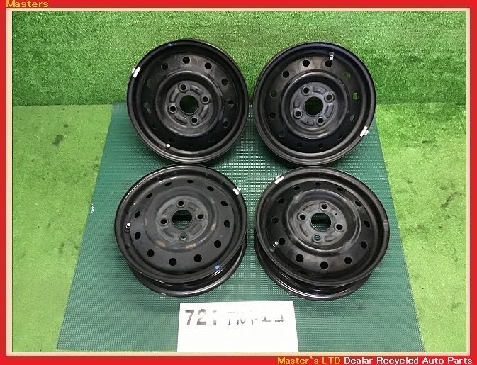 【送料無料】HA35S アルトエコ 純正 スチールホイール 13×4.00B 4穴-100 4本セット 冬用/スタッドレス用などにも♪ 鉄ホイル