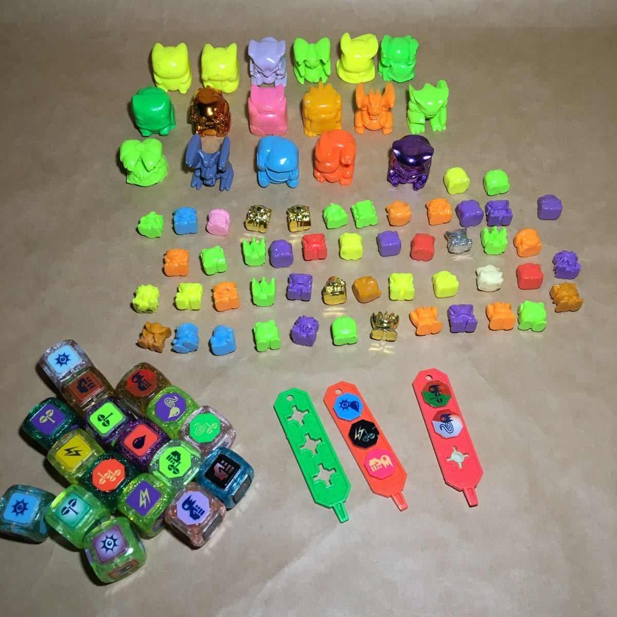 86点セット ポケモン プラコロ サイコロバトル フィギュア ミュウツー プテラ フシギバナ リザードン ピカチュウ など