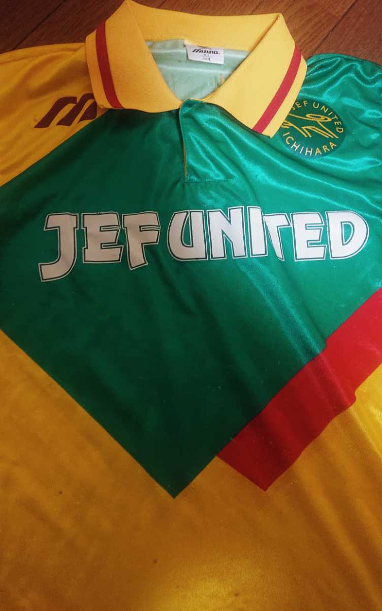 ジェフユナイテッド千葉 昔のユニフォーム リティ サイン入り レア写真付き